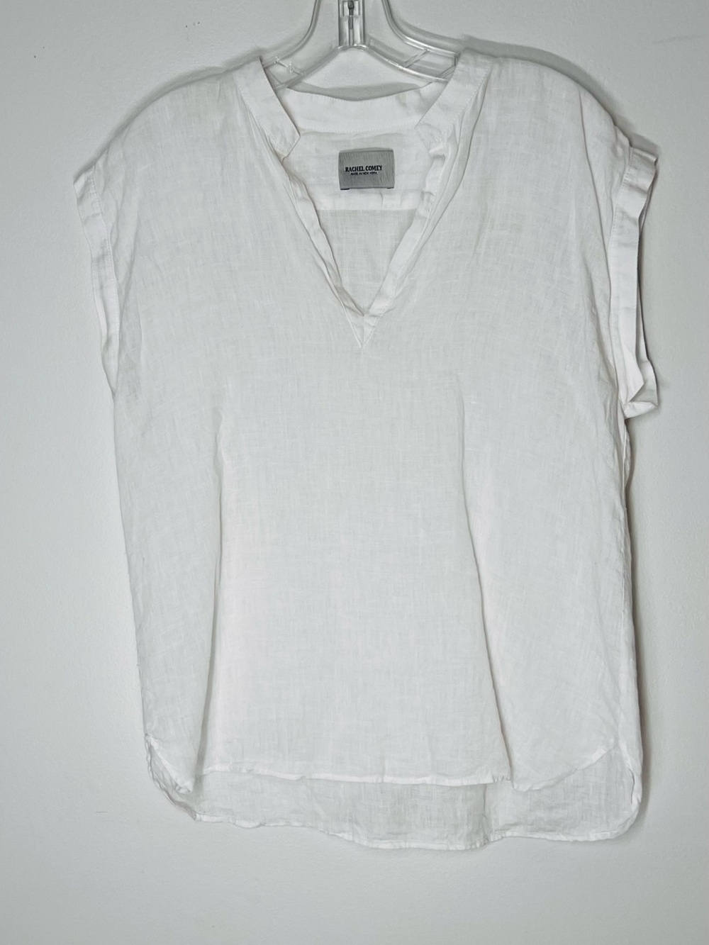 Rachel Comey Linen White Sleeve Top Sz 4